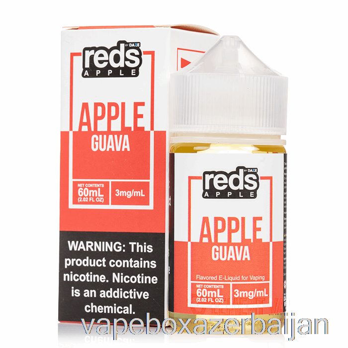 Vape Box Azerbaijan GUAVA - Red's Apple E-Juice - 7 Daze - 60mL 3mg